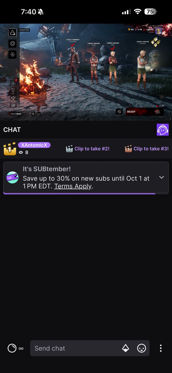 XAntomic3's tweet photo. Live now link in bio! #deadbydaylight #deadbydaylightstream #twitchstream #twitch https://t.co/z5uBT8kA8S
