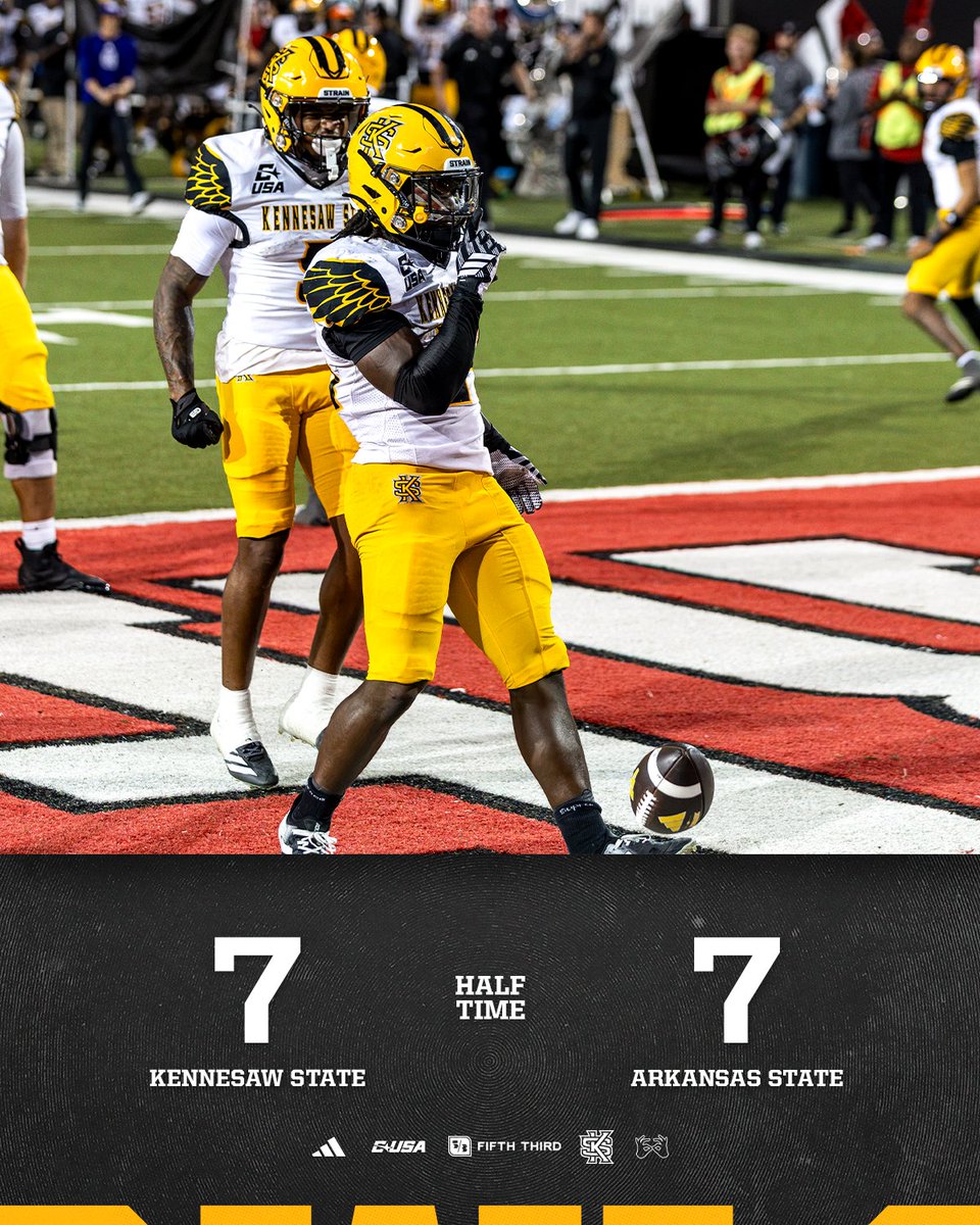 kennesawstfb's tweet photo. We're even after 30.

#HootyHoo https://t.co/njdPfWE2v6