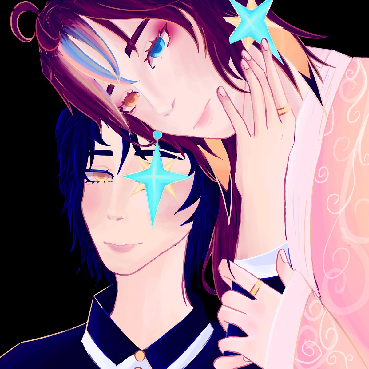 haurora_002's tweet photo. Este que fue de una referencia de dibujo y decidí hacerlo de nat y soa, y ya🔥
#soaring #natalan #duo #nataring https://t.co/4zbX86YCon