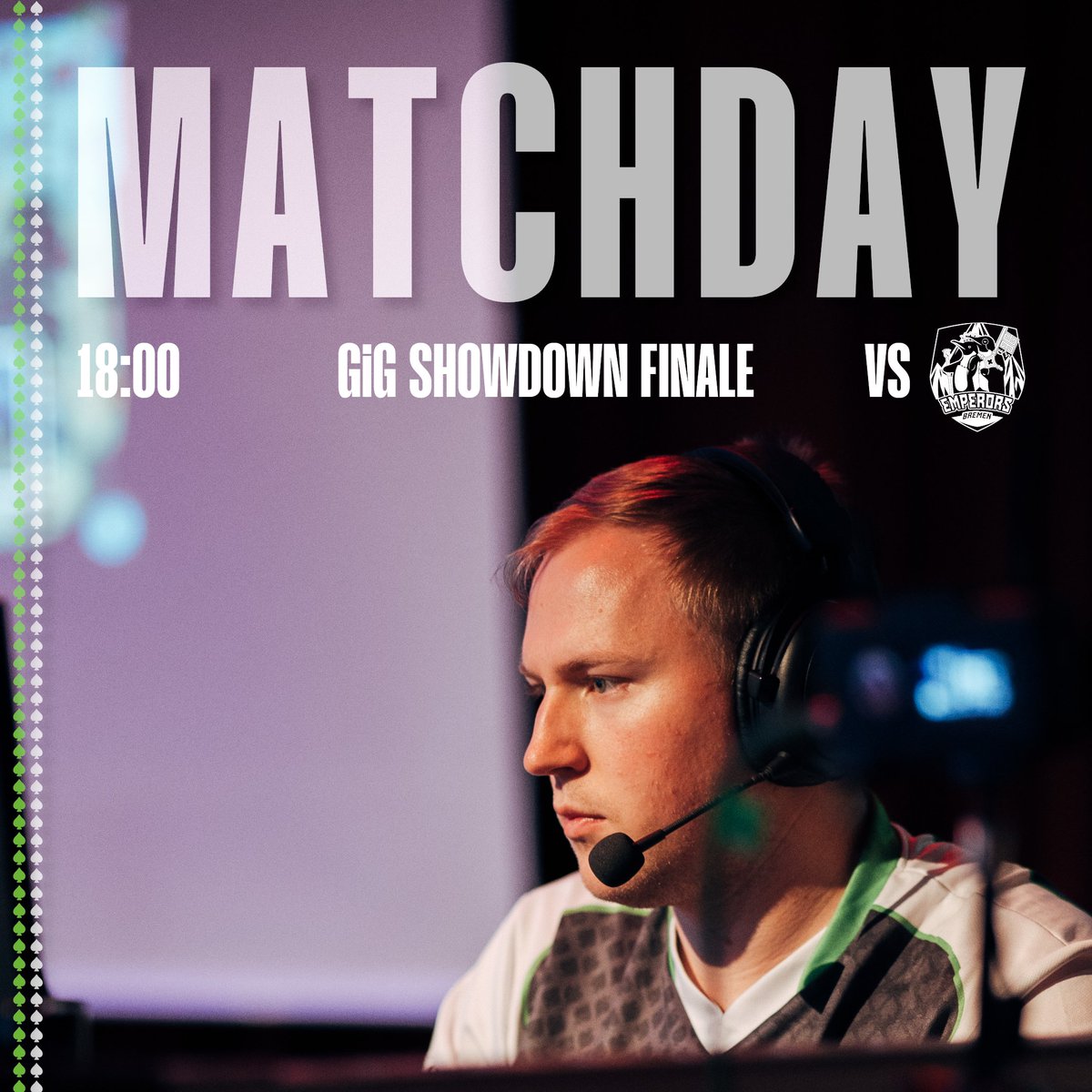 acegamingde's tweet photo. Heute um 18Uhr treffen wir auf @EmperorsBremen im GiG Showdown Finale.

Verfolgen könnt ihr das Game im Stream von @GhostImpactG. https://t.co/WJjm18s2qU