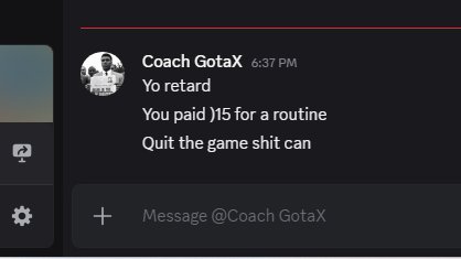 Darkzfn7's tweet photo. @FNCompetitive update: I posted about the story on his server and then he banned me from it and said this: https://t.co/cYxMxOILtb
