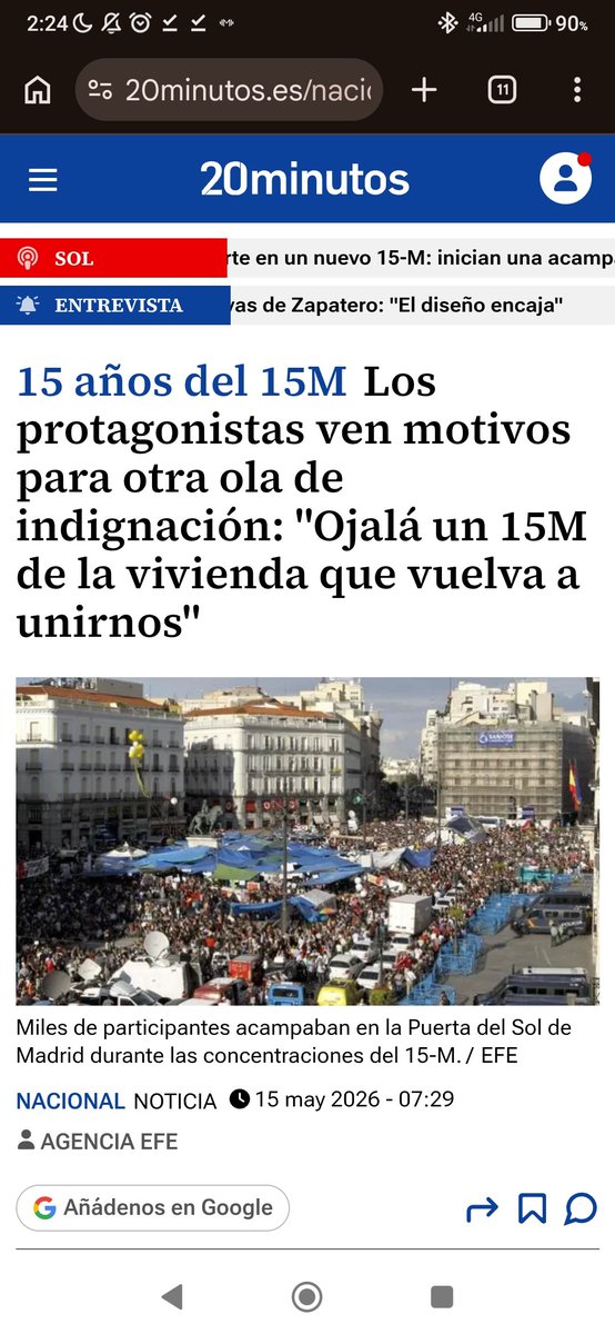 HaiCatt's tweet photo. Pues ya está aquí. 
Y ojalá. 
#26S 
#AcampadaSol
#StopDesahucios https://t.co/mFIlUQYSAu