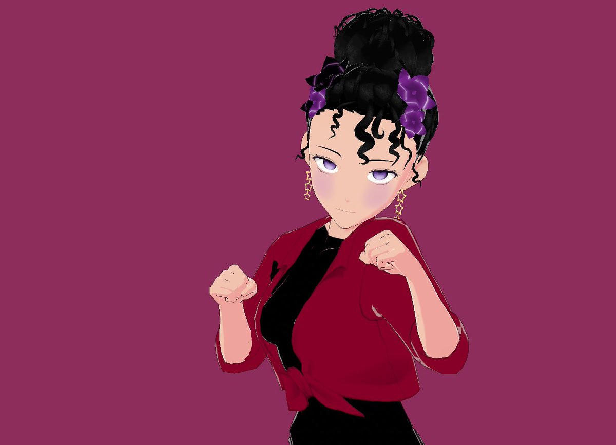 Fallking76's tweet photo. Here's a random model I made in VRoid Studio, inspired by one of my best friends, Qu33bloyal (check her out on Twitch)   
(Tell me what you think) #vroidstudio #model #female https://t.co/vNhlQ8lSEm