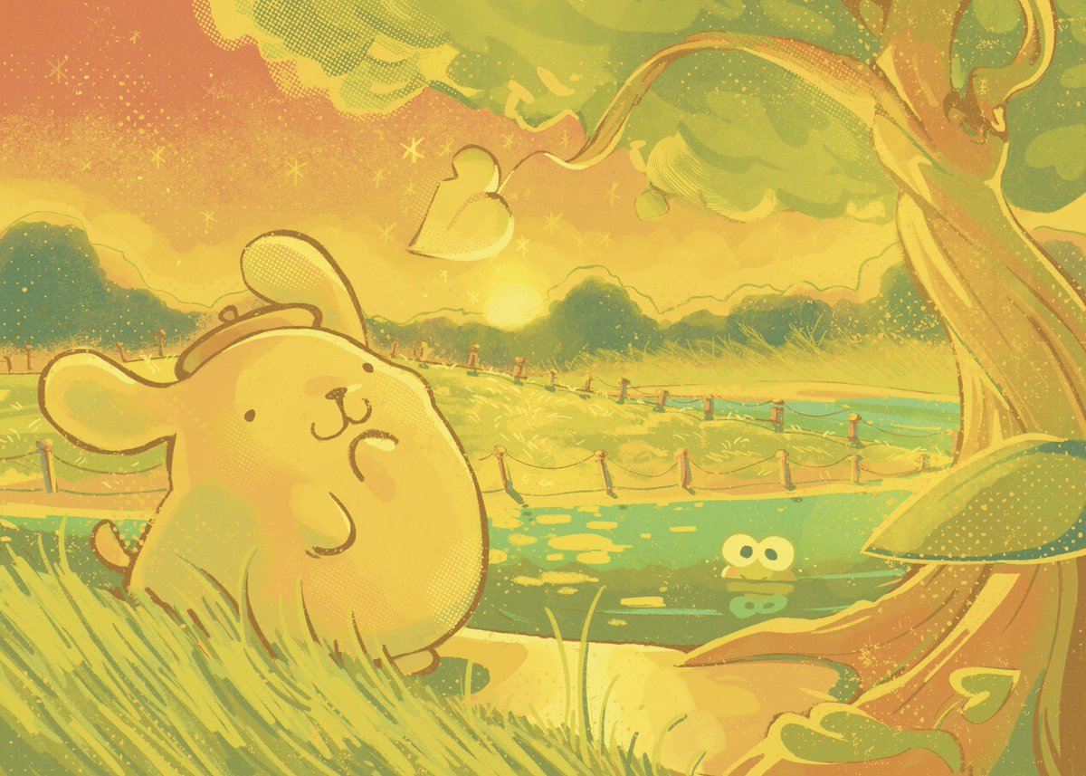 ausclaw's tweet photo. the turn of the leaf #pompompurin https://t.co/y9dmZkWA0W