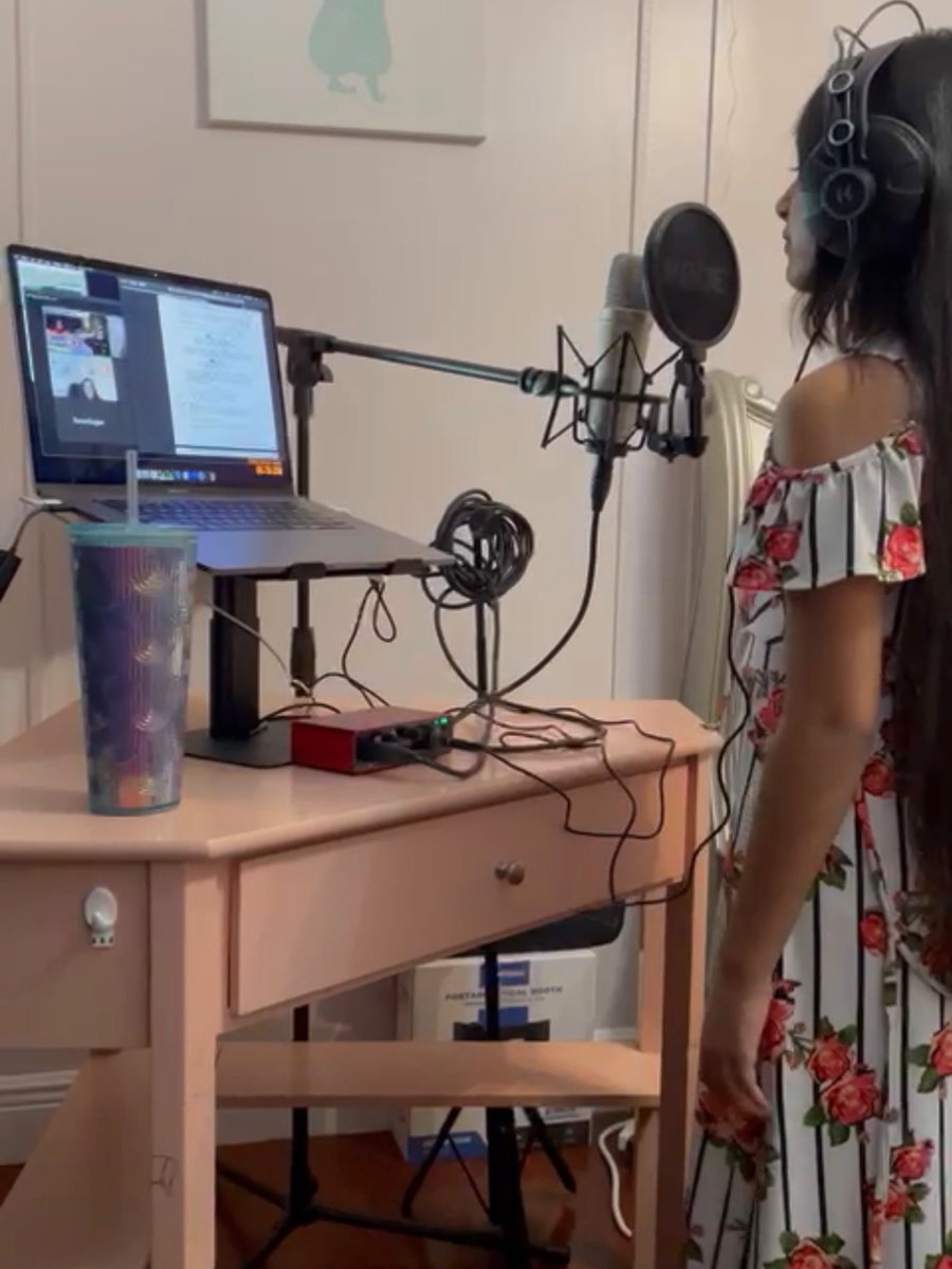 AvatarverseTV's tweet photo. Saheli Khan shares a photo from her very first recording session as Avatar Pavi in Avatar: Seven Havens on Instagram. https://t.co/PJ8xGY2yYG