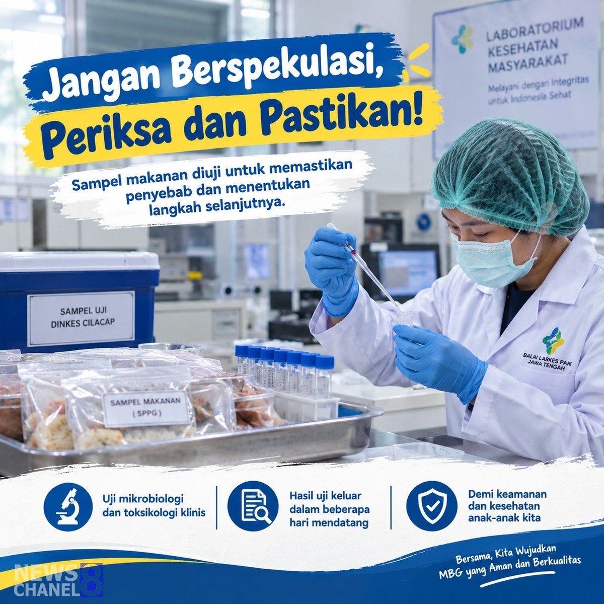 KarmanTejo's tweet photo. Sampel makanan MBG diuji untuk memastikan penyebab dan menentukan Langkah selanjutnya
#MakanBergiziGratis
#ManfaatMBG
#CegahStunting
#DukungMBG https://t.co/NEE1u2H8fv