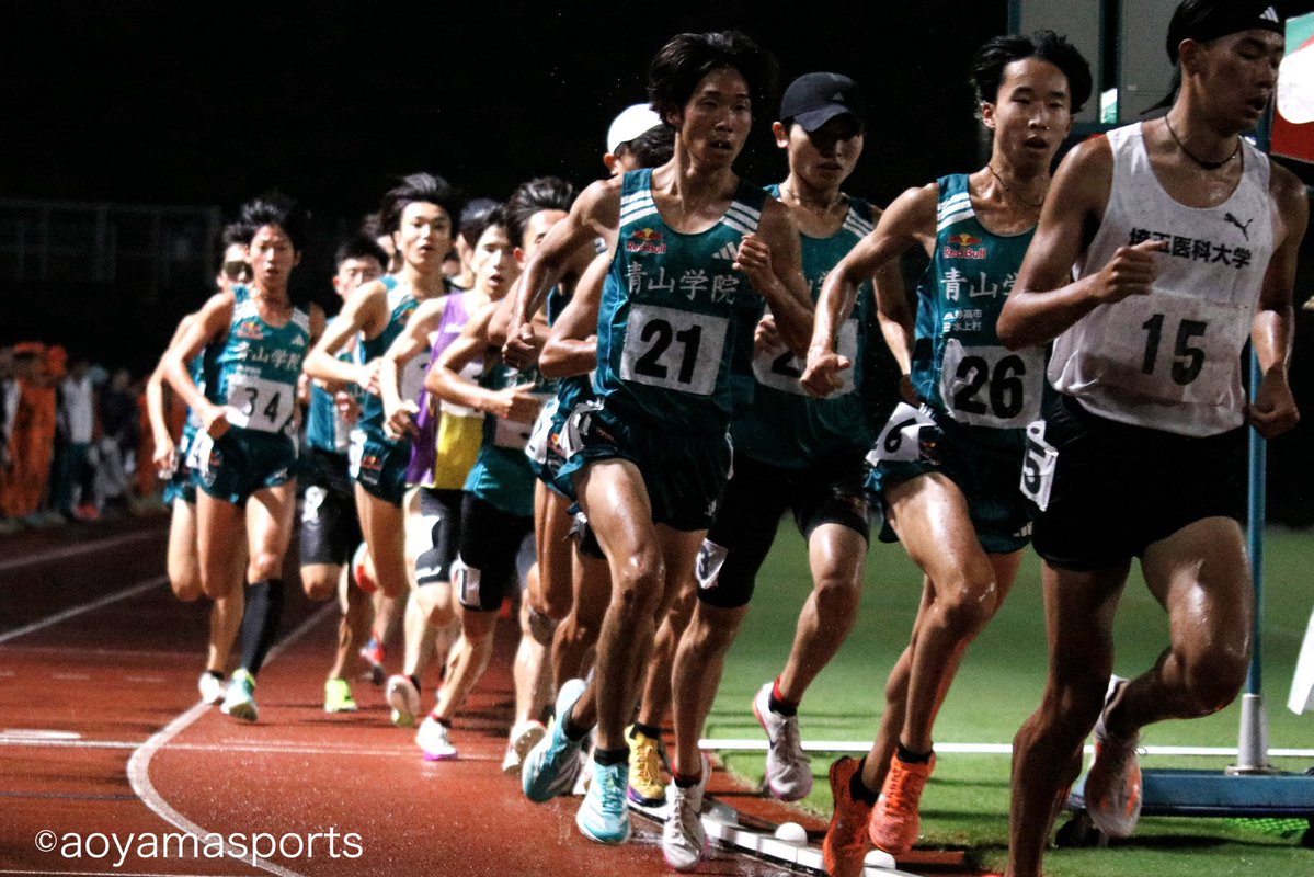 aosupo_rikujyo's tweet photo. #絆記録会

#男子5000m 6組

3着 #佐藤愛斗 13:39.10 PB!
4着 #松田煌希 13:43.82 PB!
6着 #中村海斗 13:45.61 PB!

#青学 #青学陸上 #青学長距離 #青学駅伝 #アオガチ #青山スポーツ https://t.co/LZ3Z26ZxxE