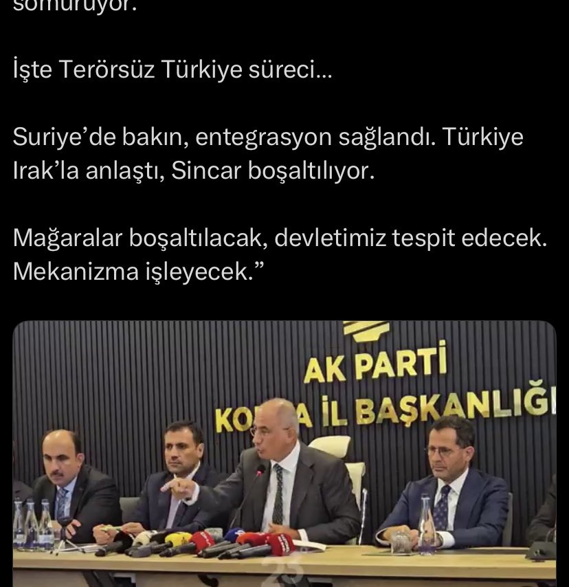 DagistanY's tweet photo. Yarım yasa sonrası sahada pratik olarak istenilen adımlar atılmış., silah teslimi söz konusu değil ,silahların devreden çıkması söz konusu. O da tamamlanmış gibi.., ( MGK’nın kanaati de bu yönde olacaktır ) süreci devam ettirmek için artık yasanın eksik gedikleri tamamlanarak uygulanması gündeme gelecektir.., ( PKK’ya gelecek bütün bir yasa yapılması ve uygulanması aşamasında adli mahkuma sırt dönmeleri mümkün değildir , aynı zamanı bekliyoruz)