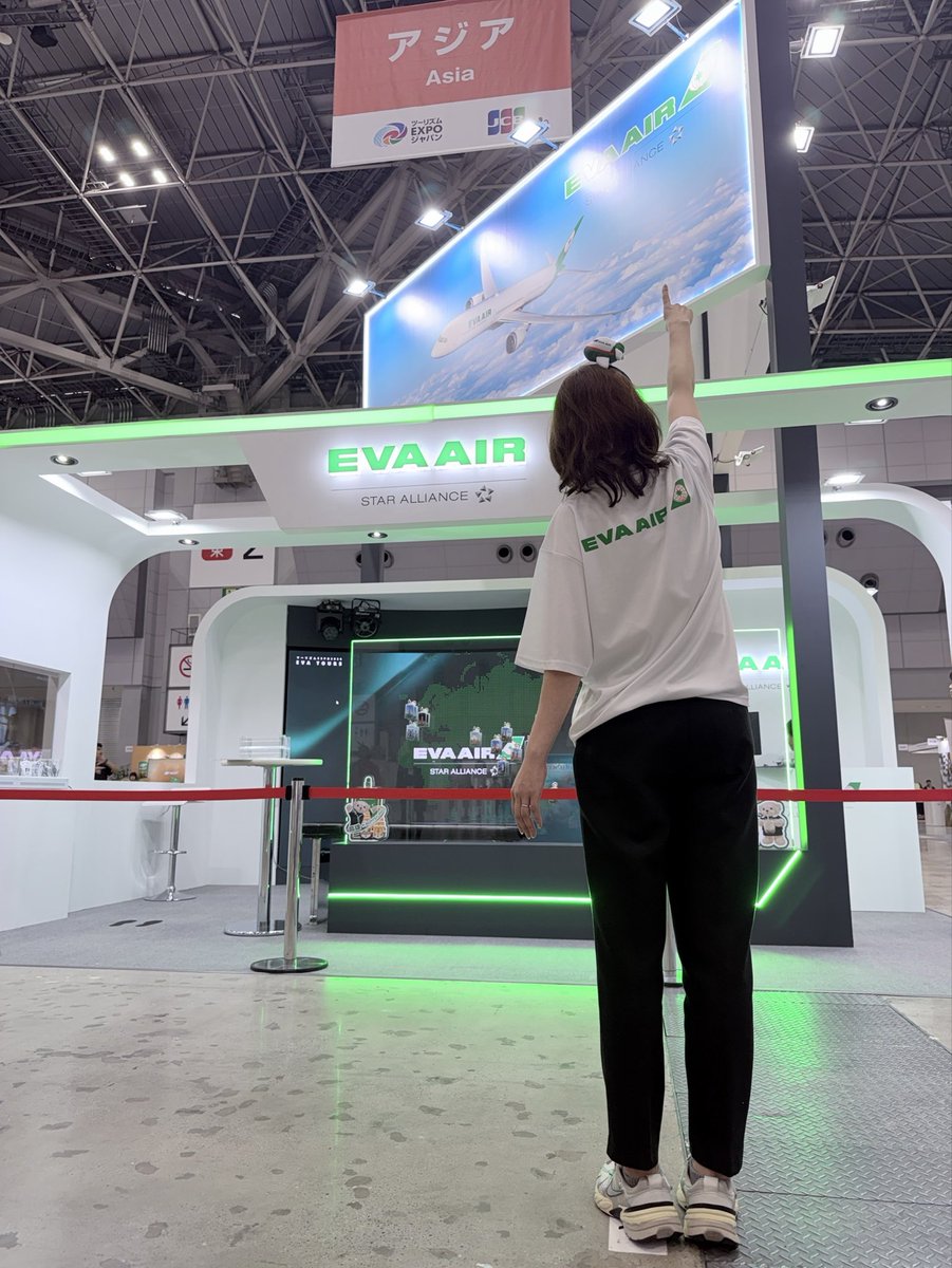 evaairwaysjapan's tweet photo. 最終日もお待ちしております🥰🥰🥰

#TEJ #エバー航空 #ツーリズムEXPOジャパン https://t.co/L5xYTZFe4F
