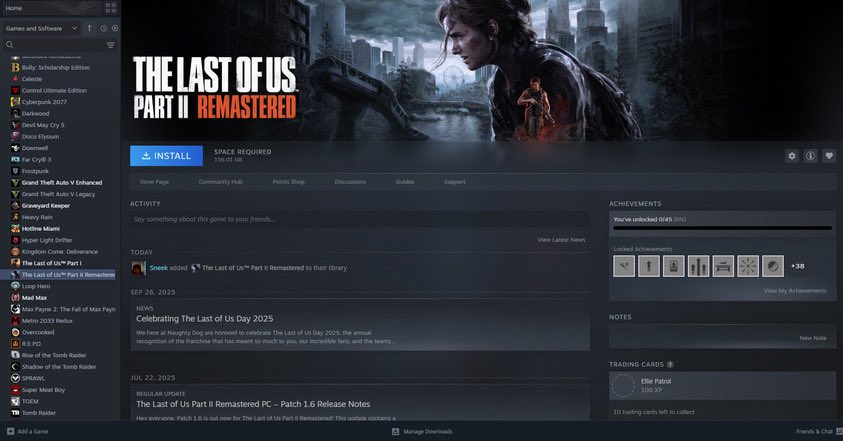sneek27's tweet photo. @elyelgow Vou jogar o the last of us part 2, acabei de ganhar de presente de aniversário, minha mãe e minha esposa me deram, tô muito feliz. https://t.co/3Tu05zsGWp
