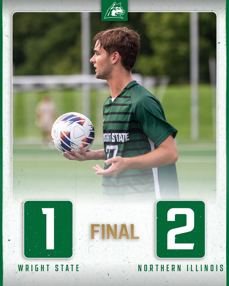 WSU_Mens_Soccer's tweet photo. Final: Raiders 1, Northern Illinois 2
Final from Alumni Field. We are back in action at Northern Kentucky on October 7.
#RaiderUP | #RaiderFamily https://t.co/wUvJhoRyfy