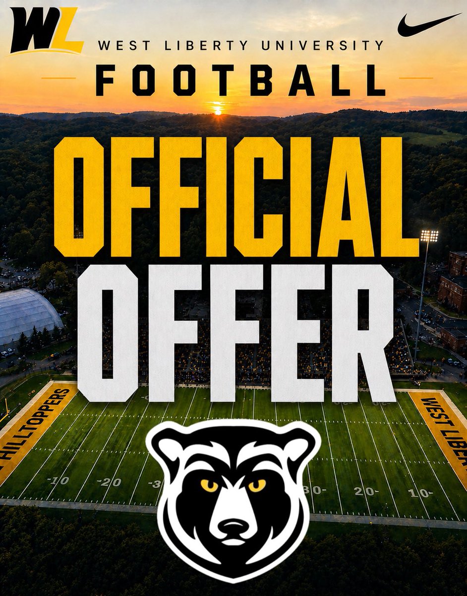 Potter_Brozeski's tweet photo. After a great visit and conversation I’m blessed to receive my first collegiate offer from @westlibfootball! Thank you @CoachPHamilton for having me up!! https://t.co/EpZpbWO7dD