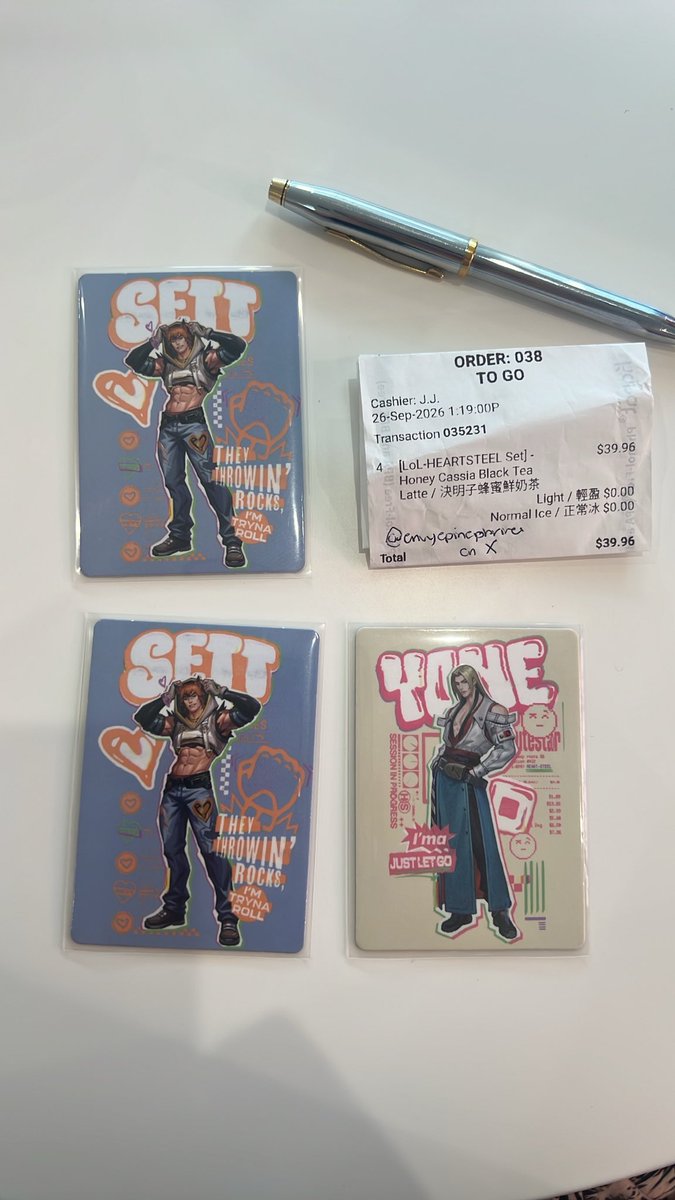 envyepinephrine's tweet photo. Heartsteel X Chi Cha San Chen Collab Photocard Trade

Trading 2 sett and 1 Yone
In search of 1 ezreal and 1 ksante

Let me know which you’re interested in! I’m also California based. https://t.co/3r9Btee68X