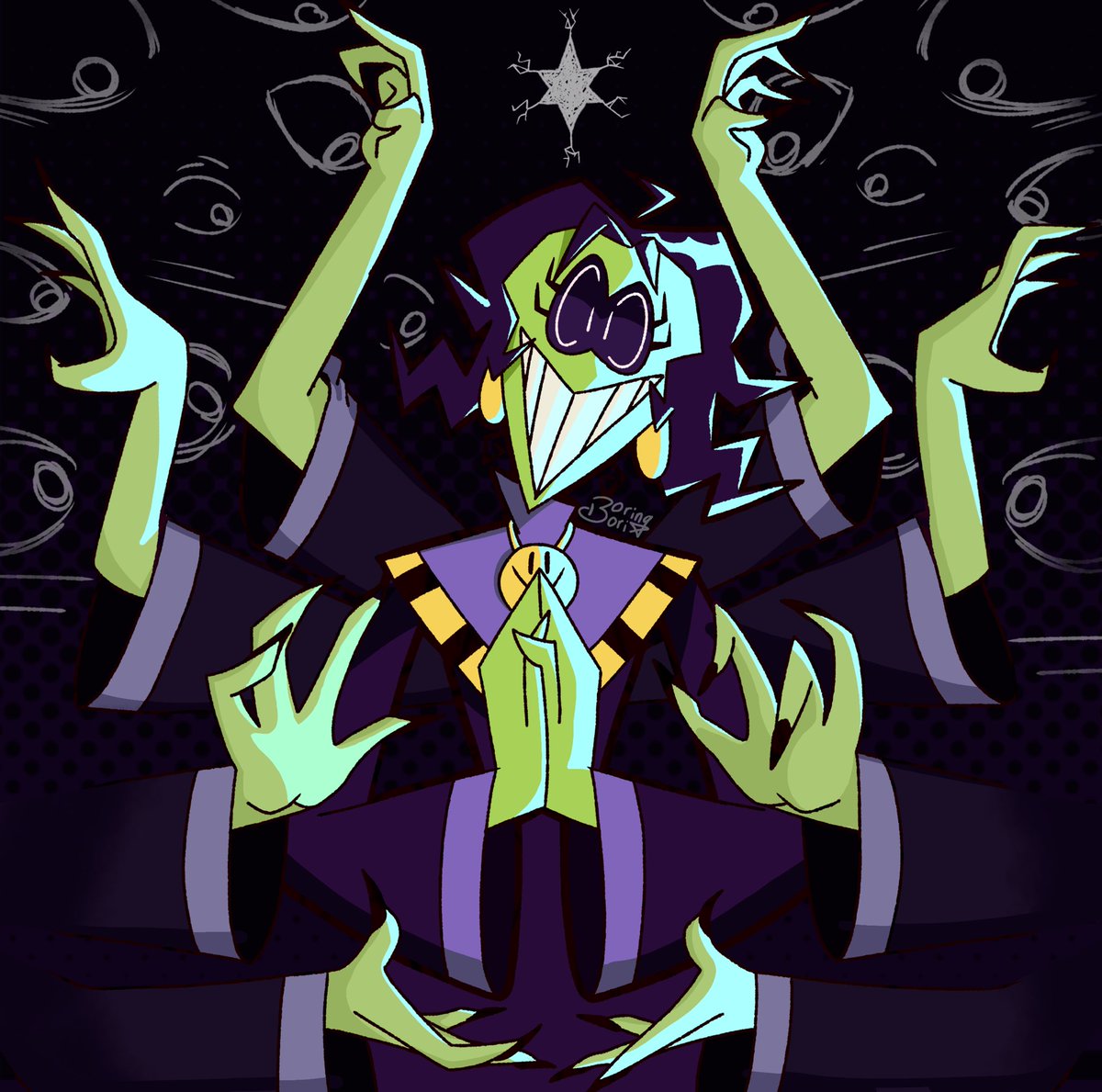 _BoringBori's tweet photo. Watch the witch, you might flinch, it’s just a glitch. 𓂁𓂄
#spookymonth #spookymonth7 https://t.co/yPH1l9Ns4u
