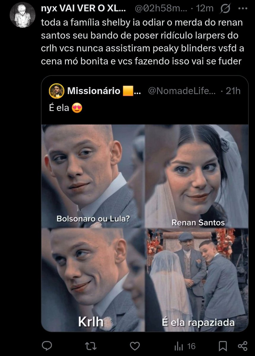 NomadeLife1989's tweet photo. Meeeeeooooo a galera esta surtada com esse meme kkkkk
Temos que usar mais os Peaky Blinders para fazer eles impulsionarem a nossa campanha https://t.co/8SLnCPwgTw