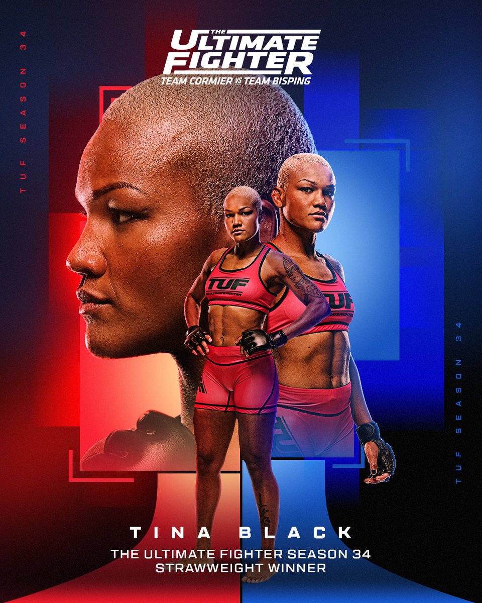 MADE THE STAGE HERS 🇧🇷

Tina Black defeats Melissa Amaya by TKO to become your #TUF34 Strawweight Winner! 
 [📷](https://pbs.twimg.com/media/HTLtbeZaUAA33xz.j