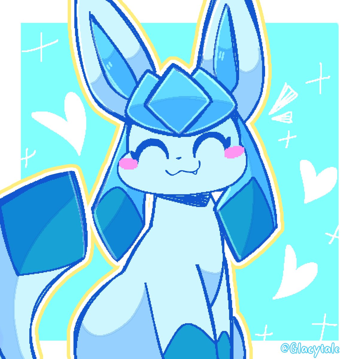 Glacytale_'s tweet photo. Happy Glaceon doodle :3 https://t.co/0clrsGAFfq