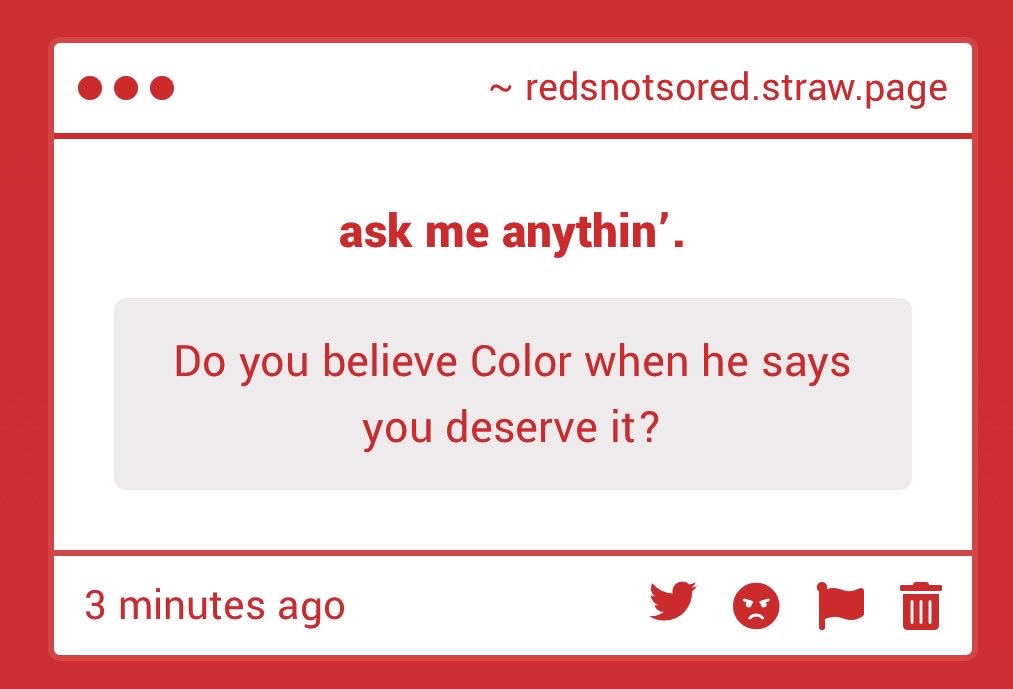 REDDEND00DLE's tweet photo. ⠀ ⊹ i dont , i don’t wanna answer these questions anymore . could you , stop ? ❜ https://t.co/nVZ0BvwtPI