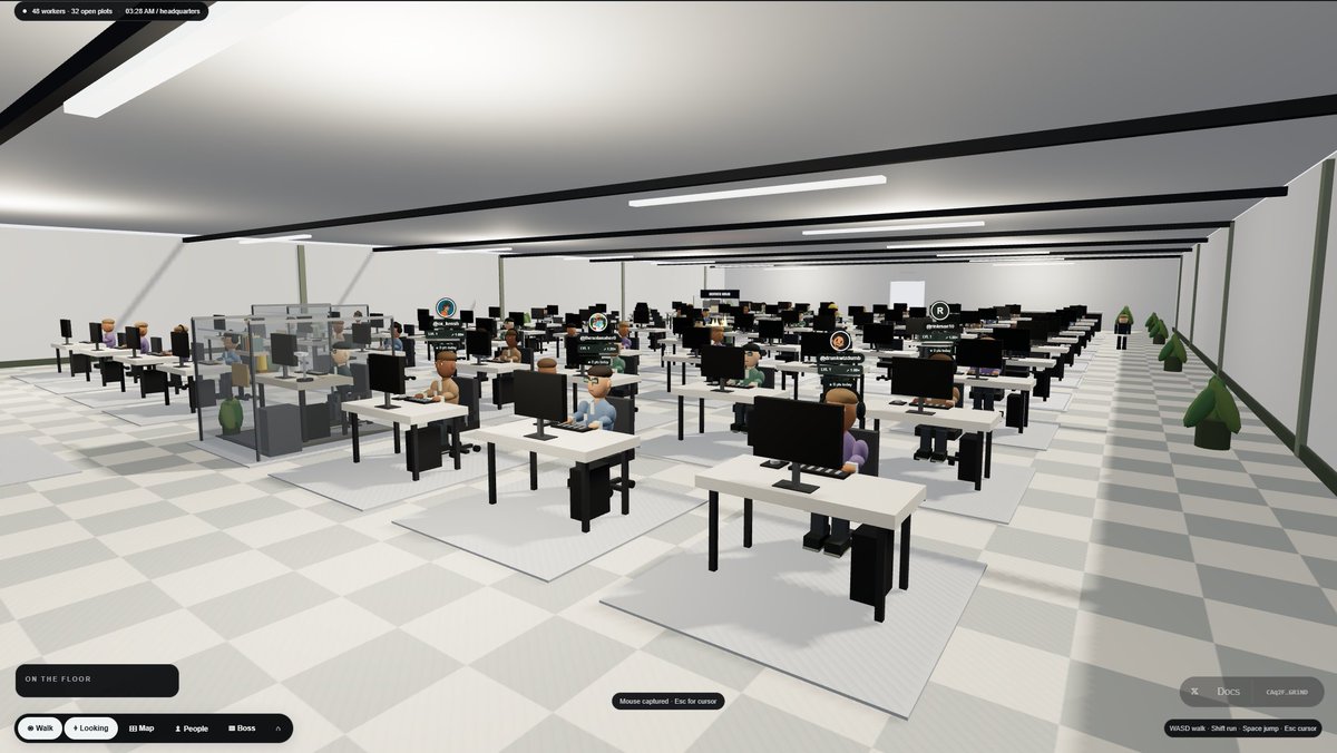 grindofficefun's tweet photo. 48 workers have clocked in. The office is filling up. 🏢

Desks claimed. SOL flowing. 

There’s a seat for you too → $GRIND https://t.co/nCUU1fi0uZ
