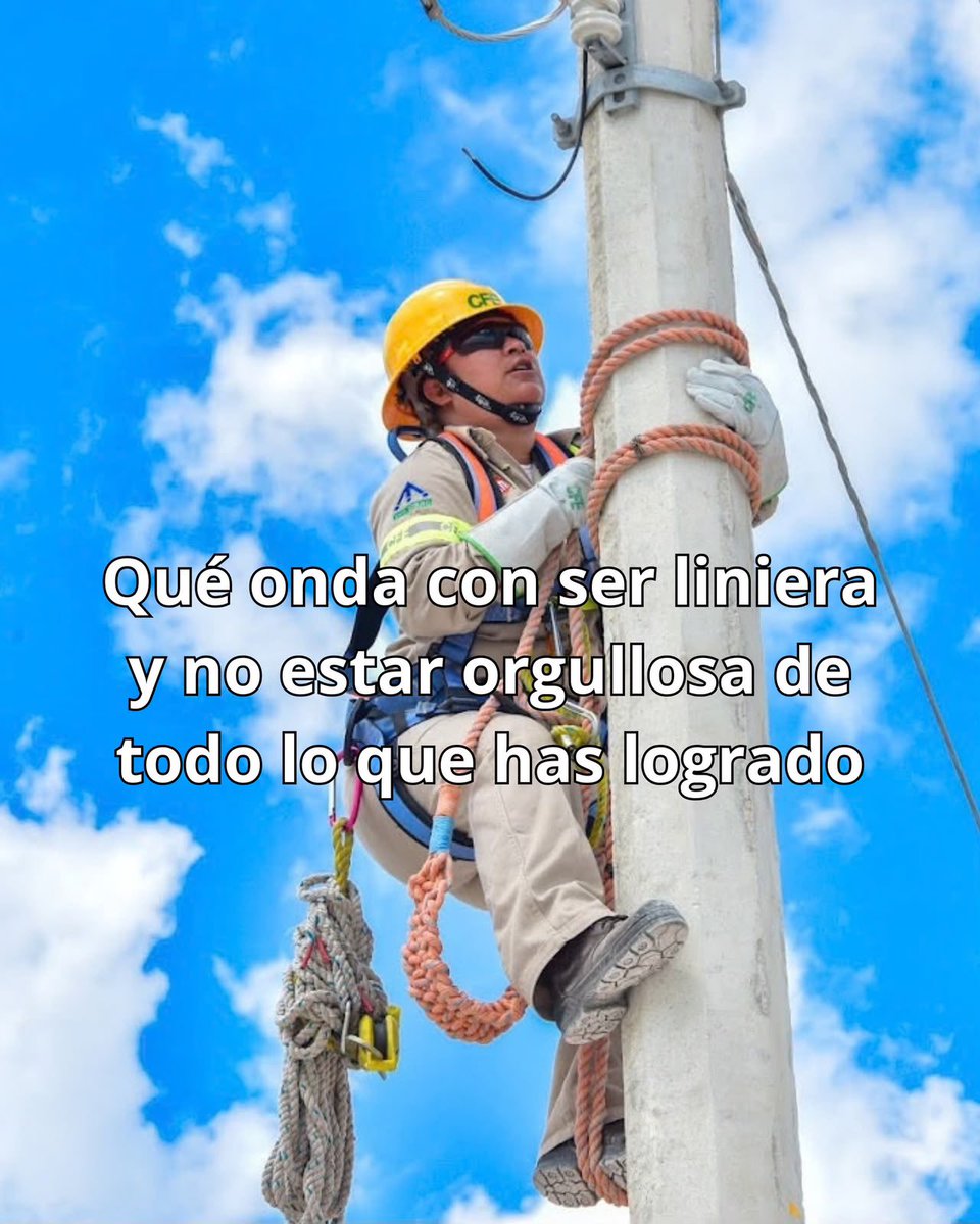 CFEmx's tweet photo. Entre alturas, trabajo en equipo, mucha técnica y uno que otro atardecer de lujo, las y los linieros hacen que la energía siga llegando. https://t.co/kbG0jxlJVk