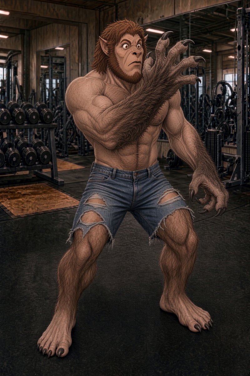 WolfManLovr's tweet photo. #Werewolf #TF
#Transformation #werewolf

There’s something I like about this early stage of a  werewolf transformation, still in its early stages, the werewolf’s juices are just start flow and change his: bone, cell, and physical form, the first hint of his muzzle forming. https://t.co/g2kVV1tWr2