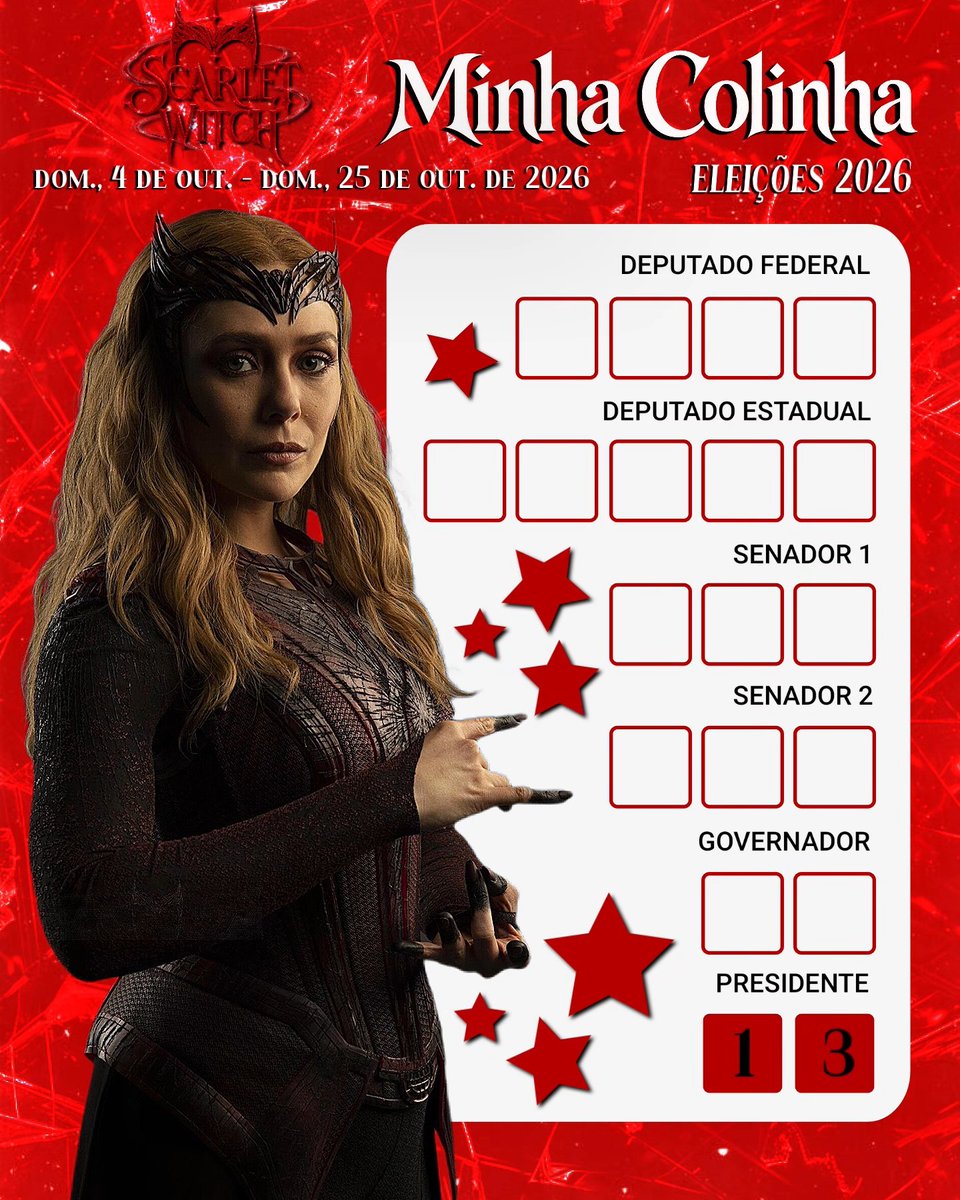 givlizbrey's tweet photo. Estamos pertinho das eleições no Brasil, é muito importante que vocês votem com consciência, só assim o Lula vai poder trazer a Wanda Maximoff de volta

Usem a colinha Wandastans https://t.co/dtSwqsj2bM