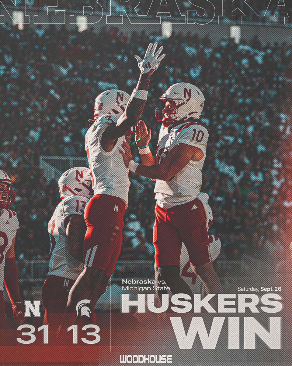 Huskers's tweet photo. ROAD W. https://t.co/h5q9f0I3ow