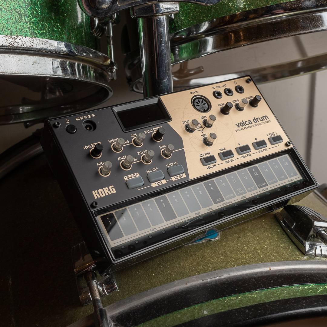 ChicagoMusicEx's tweet photo. https://t.co/6brJ3L4gkN | The @Korg_official Volca Drum generates sounds no conventional drum machine can touch, and it's portable enough to take anywhere. Click, call, chat, or visit us today to shop it now at Chicago Synth Exchange! #CME #ChicagoSynthExchange #KORG #DrumMachine https://t.co/TUadcRfGFc