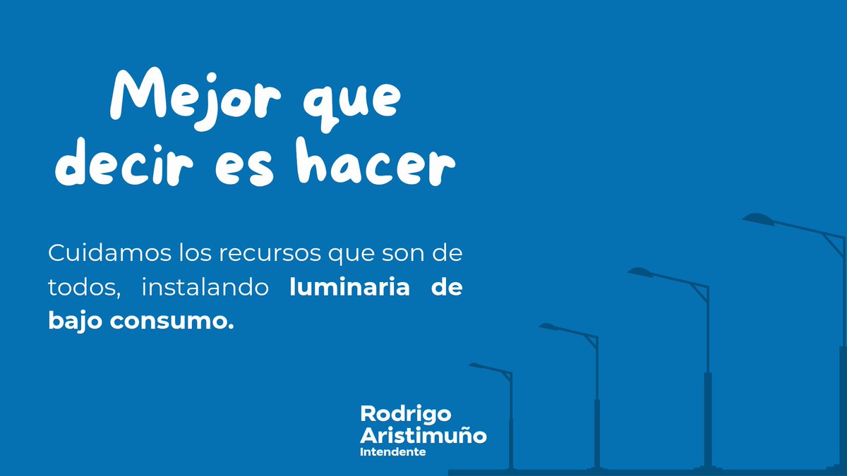rodrigo_arist's tweet photo. 💡 Más de 180 luminarias LED instaladas en nuestro distrito. https://t.co/cfiokgb8E7
