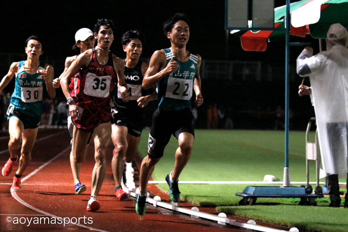 aosupo_rikujyo's tweet photo. #絆記録会

#男子5000m 6組

13着 #藤岡孝太郎 13:55.34 PB! 
15着 #榅山一颯 13:57.30
16着 #神邑亮佑 13:57.60
20着 #安島莉玖 14:06.09

#青学 #青学陸上 #青学長距離 #青学駅伝 #アオガチ #青山スポーツ https://t.co/s4jarDsUv4