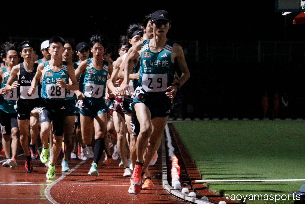 aosupo_rikujyo's tweet photo. #絆記録会

#男子5000m 6組

13着 #藤岡孝太郎 13:55.34 PB! 
15着 #榅山一颯 13:57.30
16着 #神邑亮佑 13:57.60
20着 #安島莉玖 14:06.09

#青学 #青学陸上 #青学長距離 #青学駅伝 #アオガチ #青山スポーツ https://t.co/s4jarDsUv4