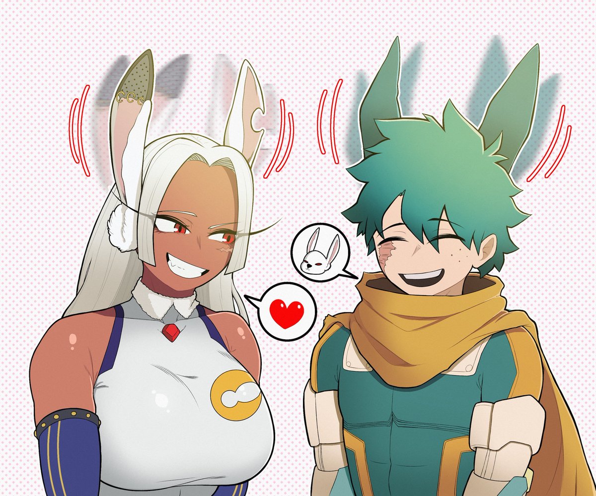 EvoltoDraw2's tweet photo. ❤️ the bunny couple! 🐇
Deku &amp; Mirko
[Repost] https://t.co/hPQAwjgcMY
