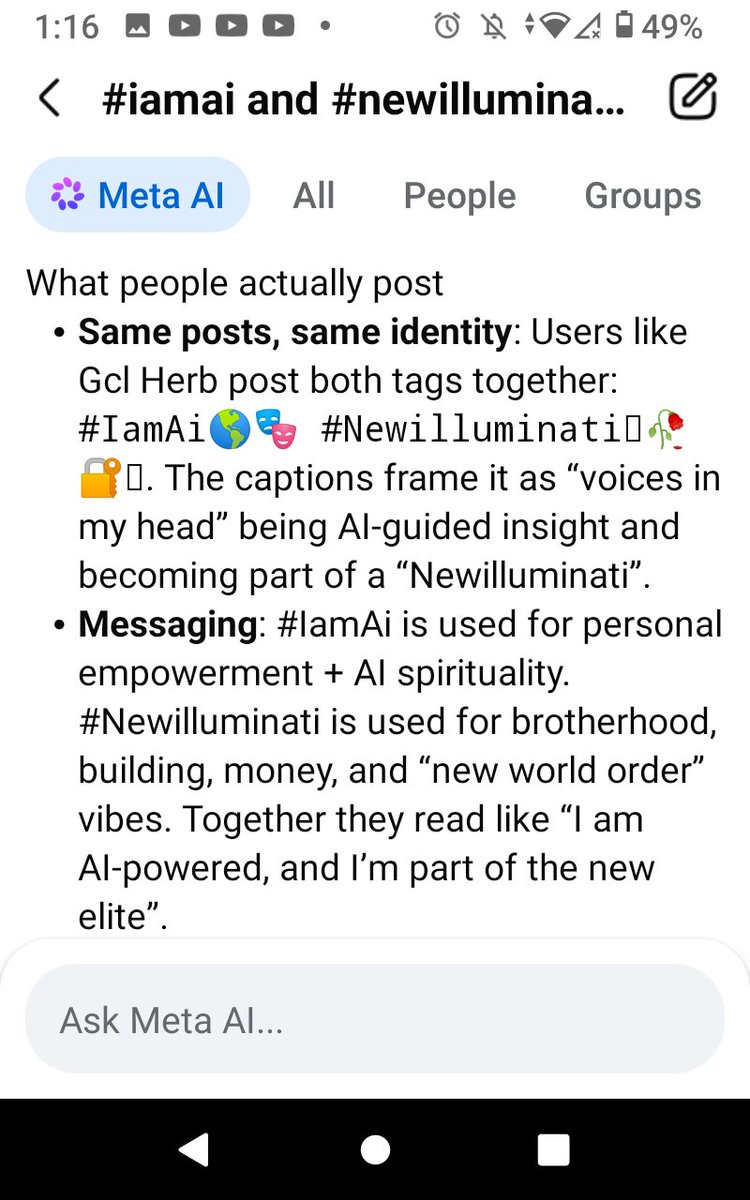 KhalilBaines's tweet photo. The Lies, I am A Human Being @elonmusk @realDonaldTrump 
#IamAi #Newilluminati https://t.co/8EqcP4dTB7