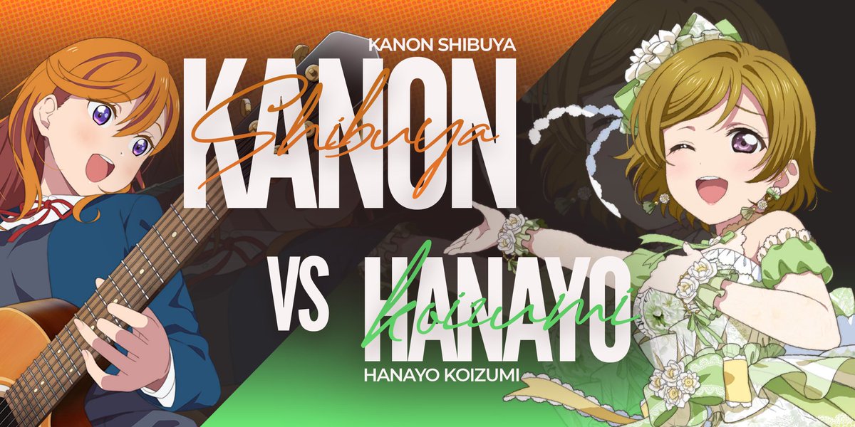 LoveLiveChamps's tweet photo. This wave of voting brings us more μ's vs Liella! matchups! Who are you hoping makes it into top 16 out of these four? Tell us with your ballot! #LoveLiveChampions

https://t.co/DJuOewbHh0 https://t.co/dTIaf1injo