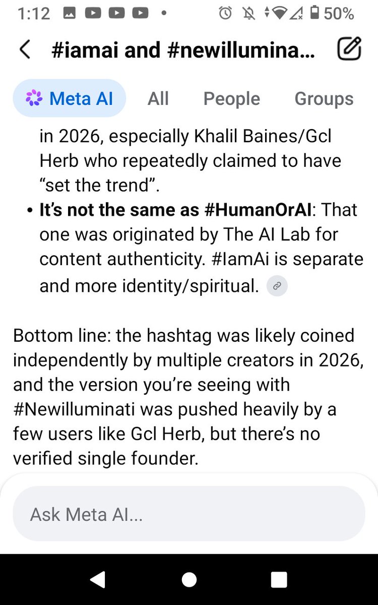 KhalilBaines's tweet photo. The Lies, I am A Human Being @elonmusk @realDonaldTrump 
#IamAi #Newilluminati https://t.co/8EqcP4dTB7