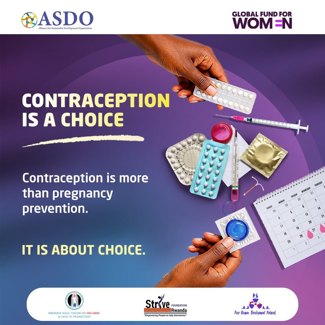 Knooliet's tweet photo. Today as we celebrate the WORLD CONTRACEPTION DAY 2026, CSOs remind everyone that Contraception is a Human Right. 

▶️ No Barriers, Just Choices: "Contraceptive Access Now." This should not remain a slogan for the privileged few. 

There is an urgent need to close the gaps without delay to help save lives of women and girls, prevent unsafe abortion & death and allow people to decide freely whether and when to have children. Non availability and unfriendly access of #SRHR services and contraceptions is not a neutral omission. It is a failure of basic rights.

#SRHIsARightRw #WCD2026Rw #WorldContraceptionDay2026 #WomenAndGirlsLivesMatter
@GlobalFundWomen @Sfrwanda1 @ReseauP29968 @mukacresce1 @ImroRwanda @amplifyfund @asdo_rwanda  @UNFPARwanda @miryanyawera @RBCRwanda @hivos @CafeSRHR @SAAFfund @RwandaGender @RwandaHealth @RBCRwanda  @Rukath @CMuvunyi @TuyishimeAlbert @BrianChirombo @WHORwanda @AndrewGasoziNtw @DrAdelakin  @VuyisekaDubula @eannaso @WACIHealth @aphrc @RwandaNGOForum
