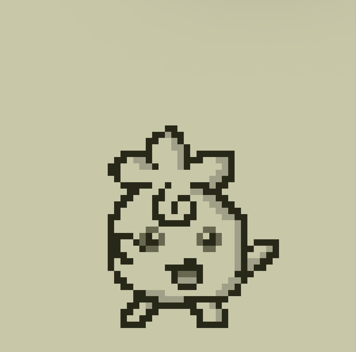 NIFKS120's tweet photo. プリン系統の新規初代ドット絵 https://t.co/ielkYhFyPN