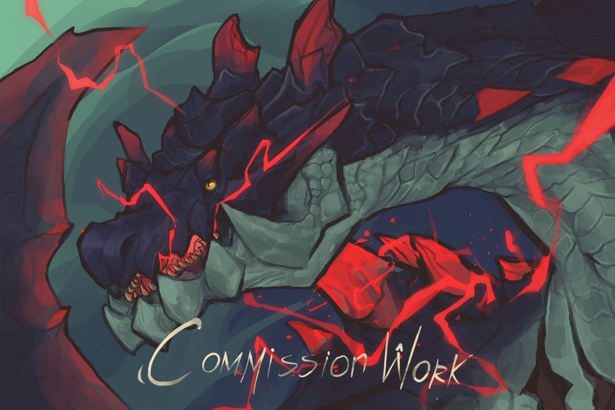 Lorenzooleao's tweet photo. commission work for @ShezaTheSergal ✨ oc Lagiacrus “Omen”

#MonsterHunter https://t.co/mkFsNYXHqH
