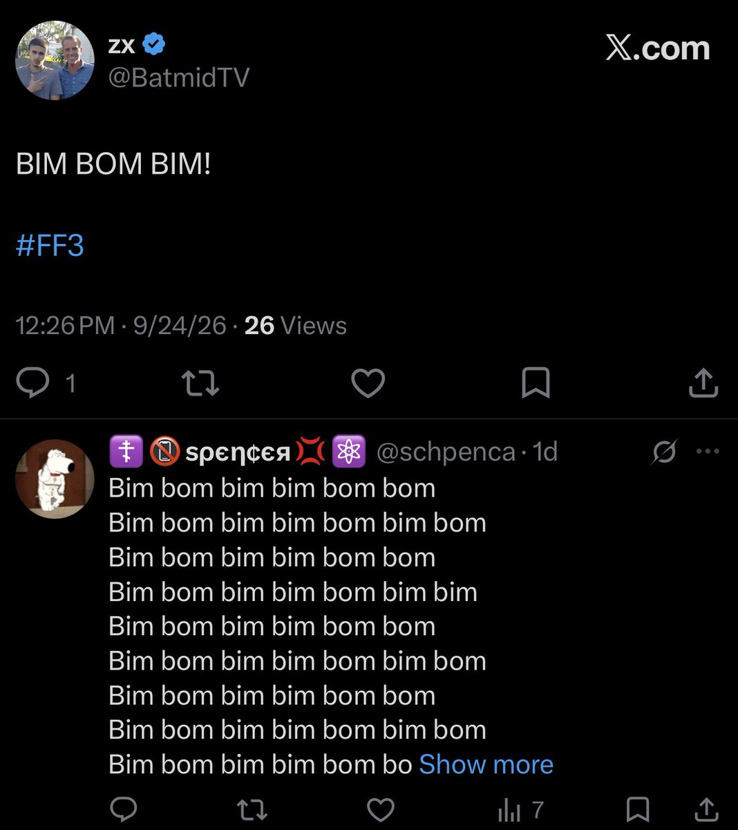 FirmFilmUpdates's tweet photo. Director of FF3 drops cryptic message on twitter! 🤔 Local Winco Employee goes schizophrenic in the replys 😳 What could this mean for #FF3 

(Via: @BatmidTV) https://t.co/UTT677G4DH