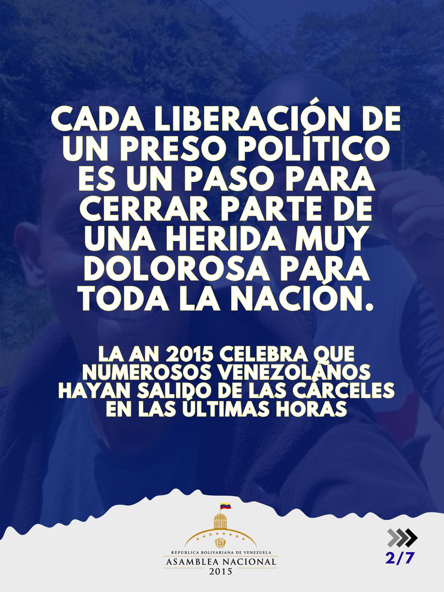 Dinorahfiguera's tweet photo. Que sean todos libres los que hoy están tras las rejas por pensar diferente. Hoy en el marco del diálogo y de la reunión con familiares de presos políticos se abre una semilla de esperanza en la seguimos con determinación acompañando. 
Quienes integramos esta comisión también hemos sido víctimas de la cruda represión del Estado. Continuaremos junto a los presos políticos, a sus familias, a las ONG que los defienden, y a cada ciudadano que sueña con ver a los suyos reunidos en la Venezuela que merecemos.
Desde la Asamblea Nacional 2015, día a día seguiremos en esta exigente ruta para reconstruir las instituciones y condiciones que harán ésto realidad.
Estamos para servir a nuestra nación, y los necesitamos a todos libres para lograrlo.
#Libertad #transición #Democrática #AN2015
