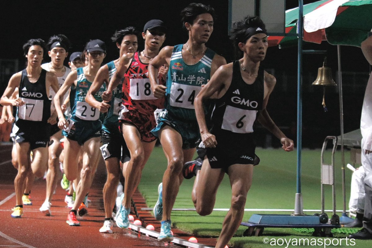 aosupo_rikujyo's tweet photo. #絆記録会

#男子5000m 6組

21着 #遠藤大成 14:09.67 
24着 #佐々木大輝 14:11.97
26着 #福冨翔 14:14.34
28着 #熊井渓人 14:15.97

#青学 #青学陸上 #青学長距離 #青学駅伝 #アオガチ #青山スポーツ https://t.co/LHkCJKyCd8