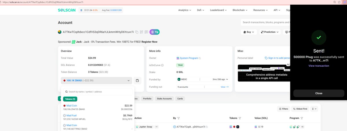 PhugXMR's tweet photo. 9th $PHUG airdrop winner

CONGRATS ON GETTING $PAID 

500k tokens have been sent out to you for being an OG 🐾 https://t.co/ZqMpBwe8F1
