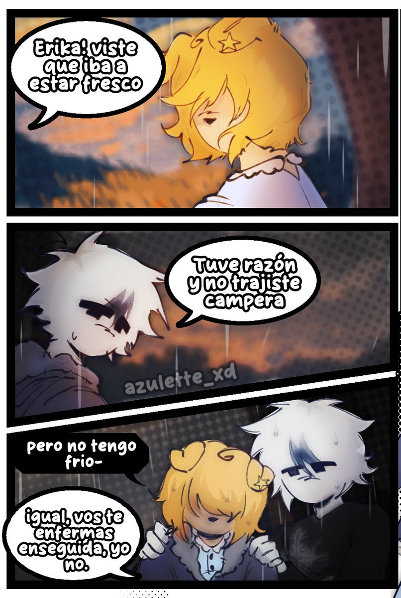 azulette_xd's tweet photo. A pasos de caracol voy haciendo el comic mientras escribo y organizo más ideas
#oc #arandanos #comics #dibujodigital
🫐🦔
✨ https://t.co/bSeAHRauo7