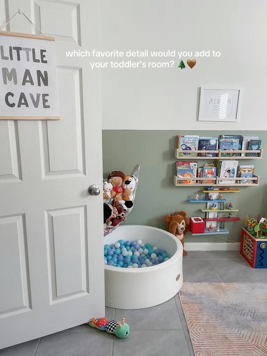 mindfullyboujee's tweet photo. Come tour my toddler’s little forest room 🌲🧸🍄 I wanted it to feel cozy + woodland-inspired without taking away all the colorful little things he actually loves 🥹 Which corner is your favorite? I linked as much of his room as I could in my shop 
#ToddlerRoomIdeas #homedecor https://t.co/txUN77PGDq