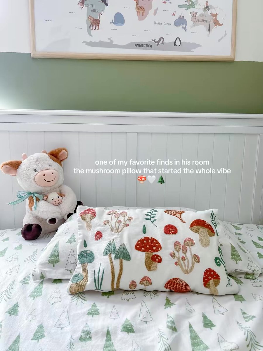 mindfullyboujee's tweet photo. Come tour my toddler’s little forest room 🌲🧸🍄 I wanted it to feel cozy + woodland-inspired without taking away all the colorful little things he actually loves 🥹 Which corner is your favorite? I linked as much of his room as I could in my shop 
#ToddlerRoomIdeas #homedecor https://t.co/txUN77PGDq