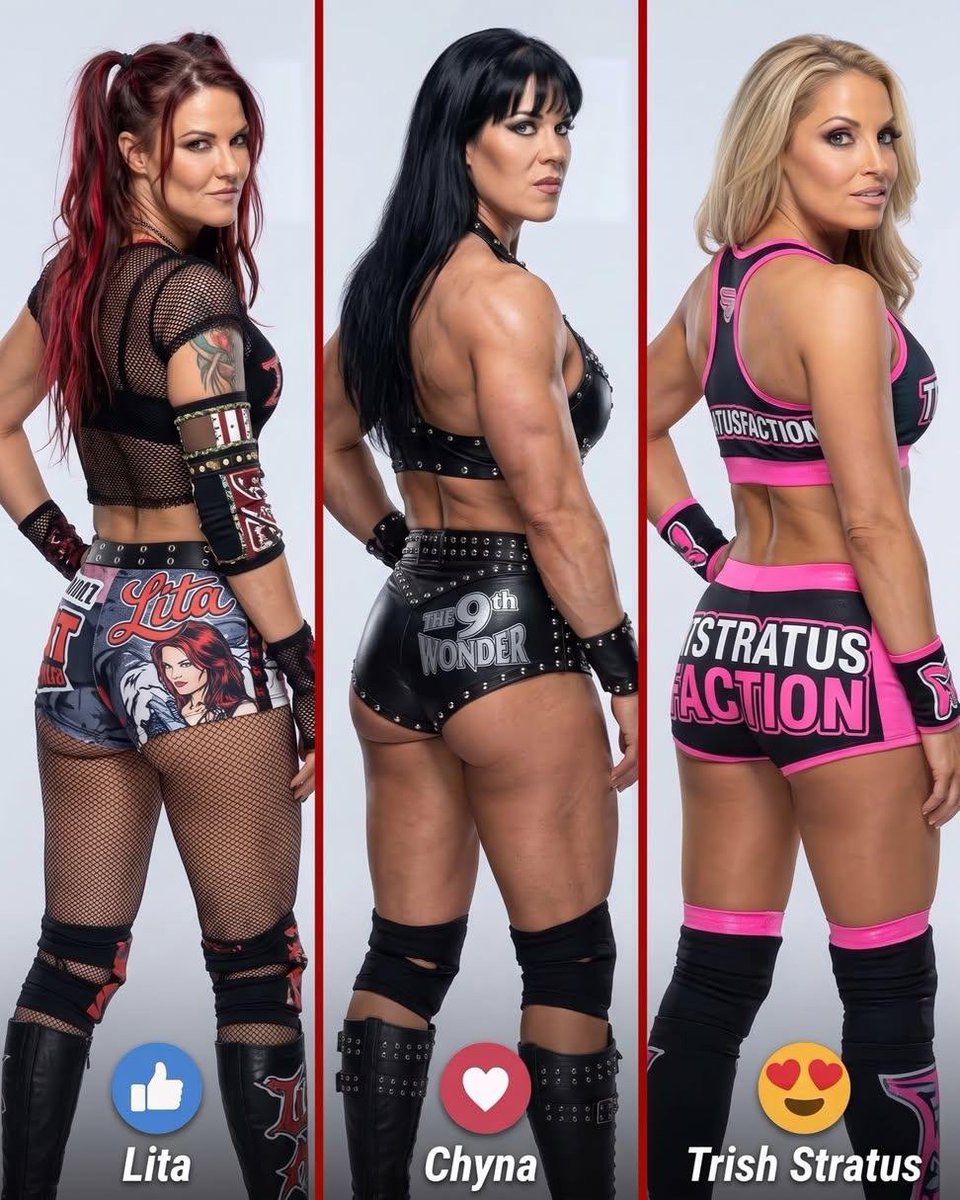 PanaiSunad97219's tweet photo. Who's the Queen of Attitude Era 
#Lita #chyna #trish https://t.co/6bmhnR76Yc