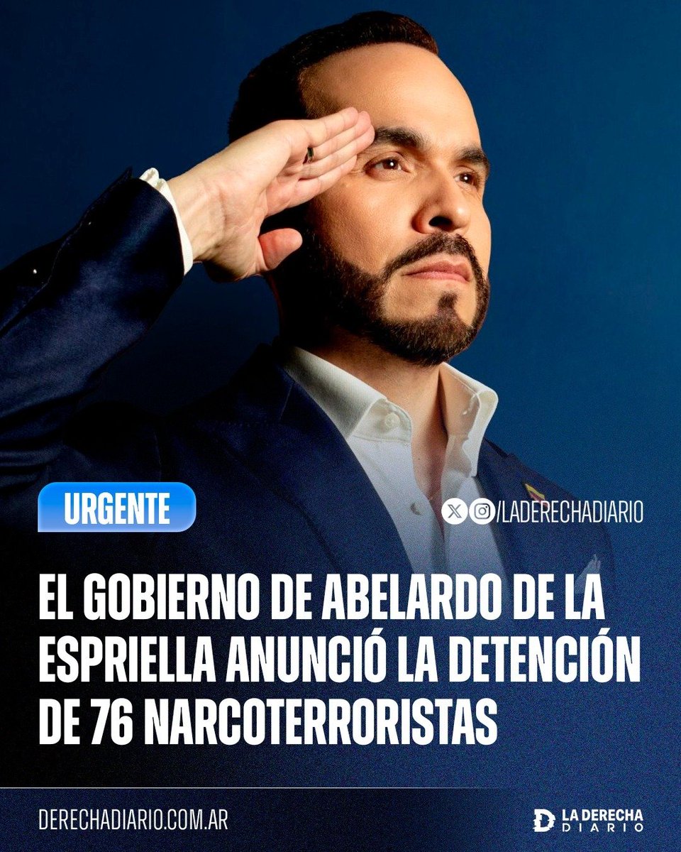 laderechadiario's tweet photo. 🚨🇨🇴 | SE TERMINÓ LA JODA EN COLOMBIA: El Gobierno del derechista Abelardo de la Espriella anunció la detención de 76 narcoterroristas del grupo paramilitar Los Pachenca tras un megaoperativo desplegado en los departamentos de La Guajira, Cesar, Magdalena y Atlántico, en el norte del país, en cumplimiento de su promesa de campaña de tolerancia cero y exterminación del narcotráfico.

"No permitiré que quienes delinquen en estos departamentos permanezcan recluidos allí y sigan ordenando desde las cárceles revueltas, extorsiones y asesinatos", afirmó el presidente De la Espriella.