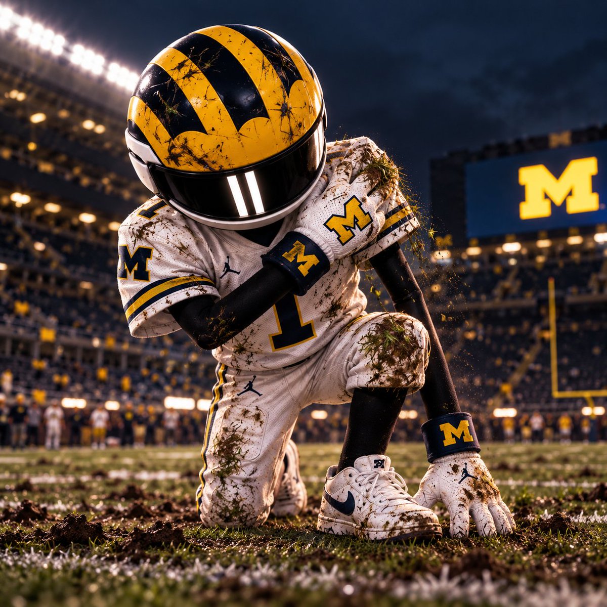 SpaceJockeyOne's tweet photo. @UMichFootball 〽️ichigan Men take their lumps, dust themselves off and go back to work… Go Blue 〽️ https://t.co/6nZCgHhawy