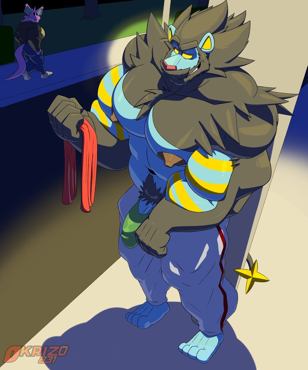 okrizo831's tweet photo. Daddy Luxray likes to take night walks https://t.co/87YP39A0Ty