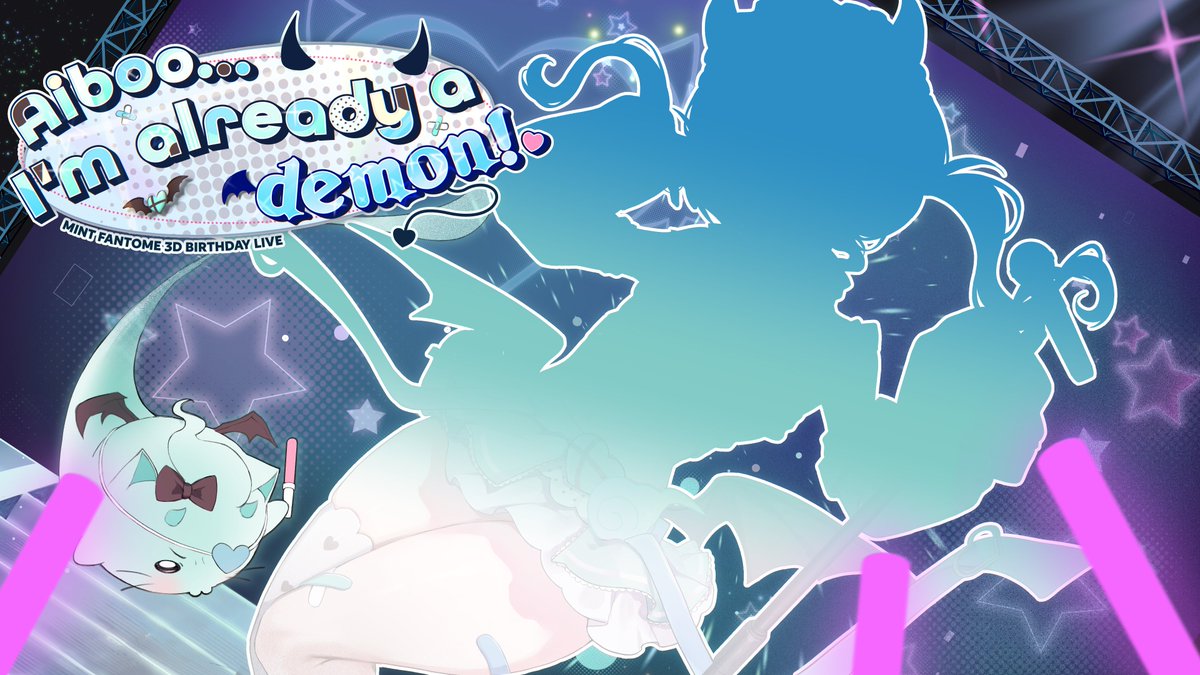 MintFantome's tweet photo. Would you love me even if I were a demon?!😈
Announcing my 3D birthday live!! New 3D outfit!!

【AIBOO... I'M ALREADY A DEMON!♡】
⏰Oct 1st
4pm PST | 7pm EST
➡️https://t.co/AlAQENTrNa

Don't miss it!! https://t.co/UehCWbMqWb